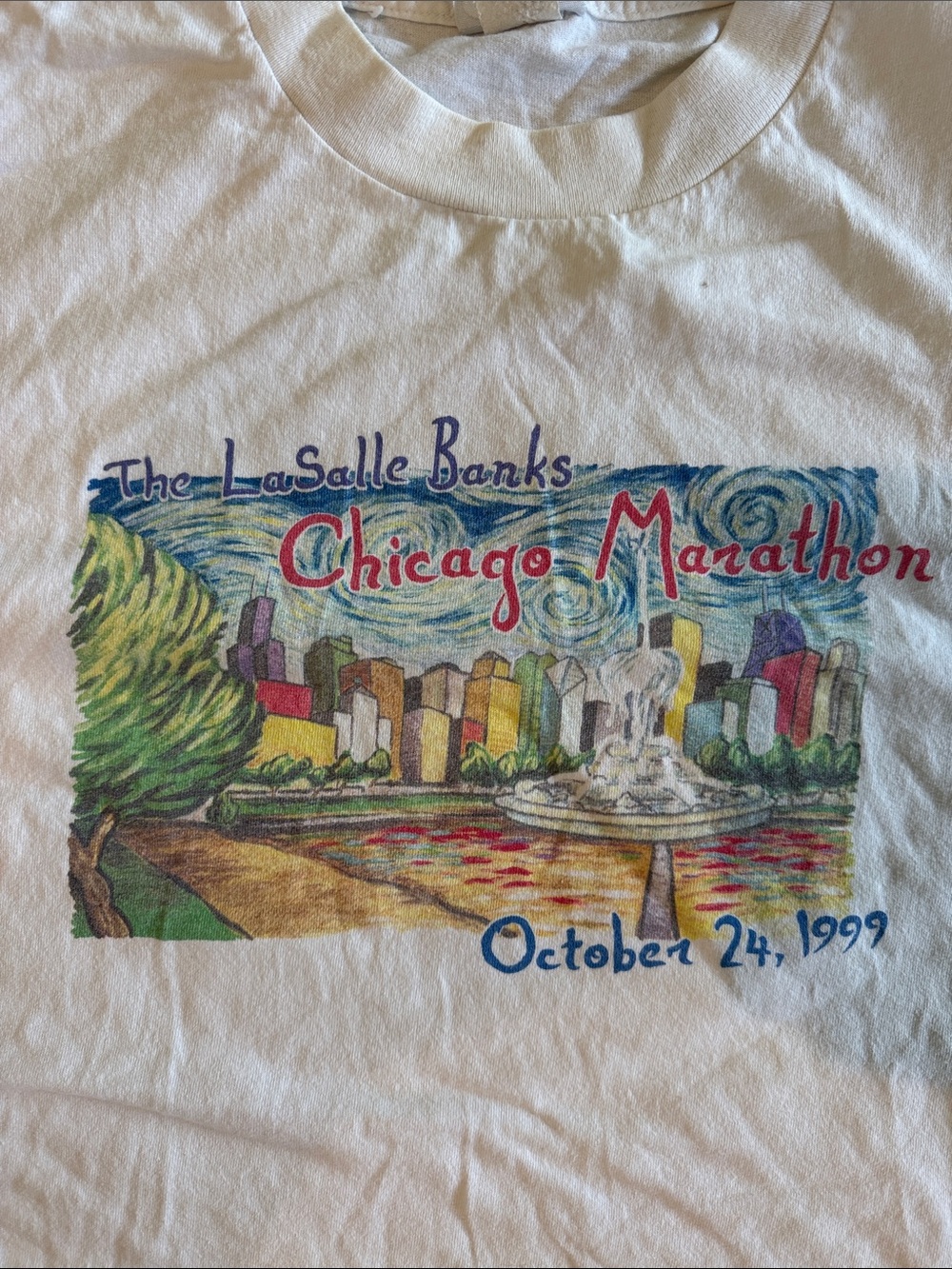 ‘99 Chicago Marathon tee - size L - Picture 2 of 4
